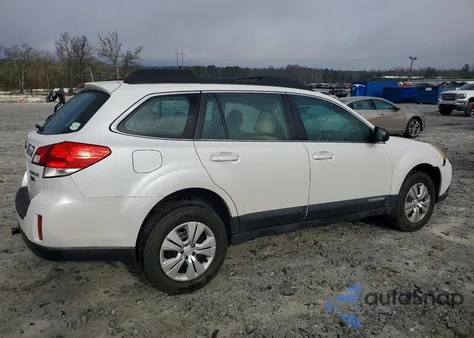 2012 Subaru Outback 2.5I z USA, uszkodzony, nr VIN 4S4BRCAC1C3206077